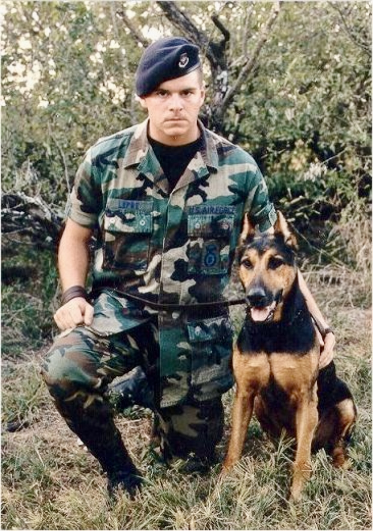 Medina AFB K-9 school with Marco 1992