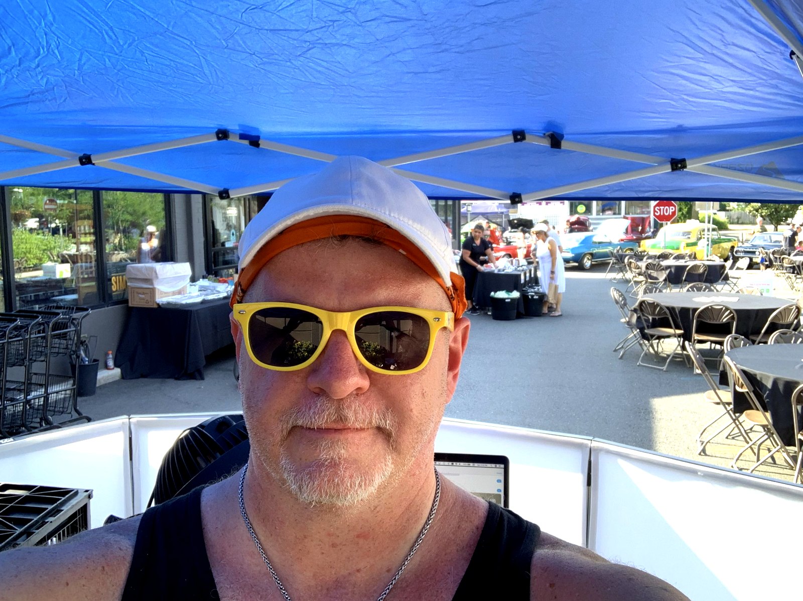 DJ Rob Rocks performing at an outdoor event